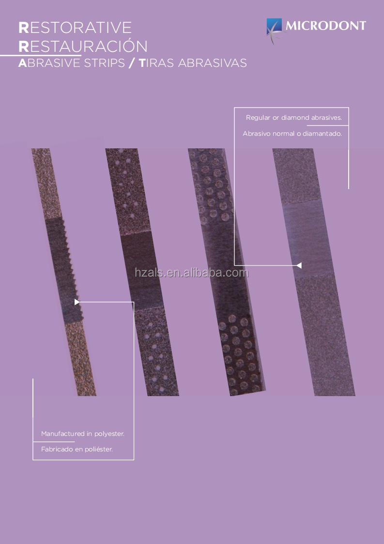 Manual Power Source 12pcs Microdont Dental Restorative Abrasive Strips/Stainless Steel Diamond Strips Fine medium COARSE