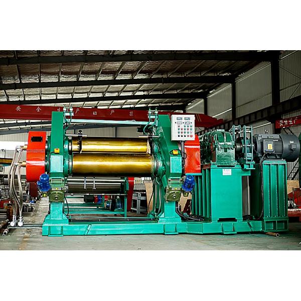High Accuracy Two Roller Rubber Calender , Rubber Calender Production Line