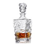 Wholesale Hot Selling Luxury Lead Free Crystal Glass Whisky Decanter Set