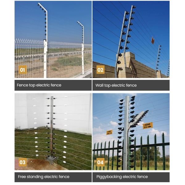 High Voltage Alarm Solar 358 Security Electric Wire Fence Anti Climb Equipment System