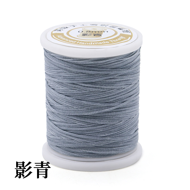 Crochet Bracelet Thread 0.8mm Strong and Durable Spun Wax Thread for Hand-stitched Knitting