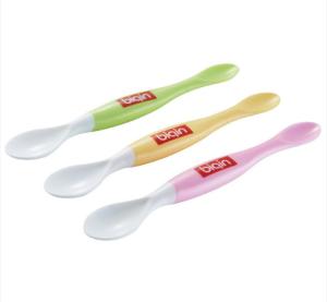 Wholesale Two Heads Baby Feeding Spoon PP TPE Safe Customized Logo from china suppliers