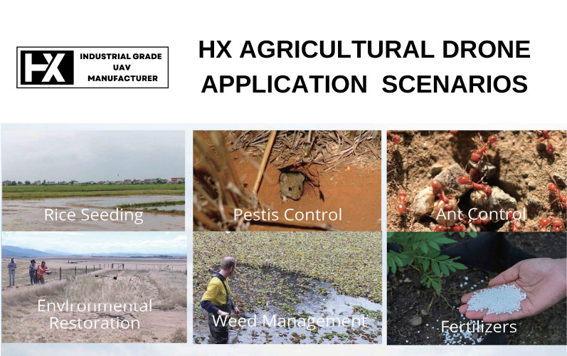 4 Hectares/H 60 Acres/H UAV Precision Agriculture Spraying Drone 10 Litre 26KG Full Load HXF10