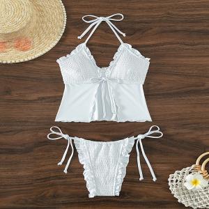 Wholesale White Color Sexy Bikini For Women Perfect Beachwear For Summer Comfortable The New Style In Stock from china suppliers