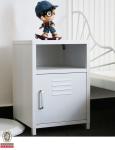 Lamp Nightstand Bedsides W400*D400*H500mm Steel Storage Cabinet