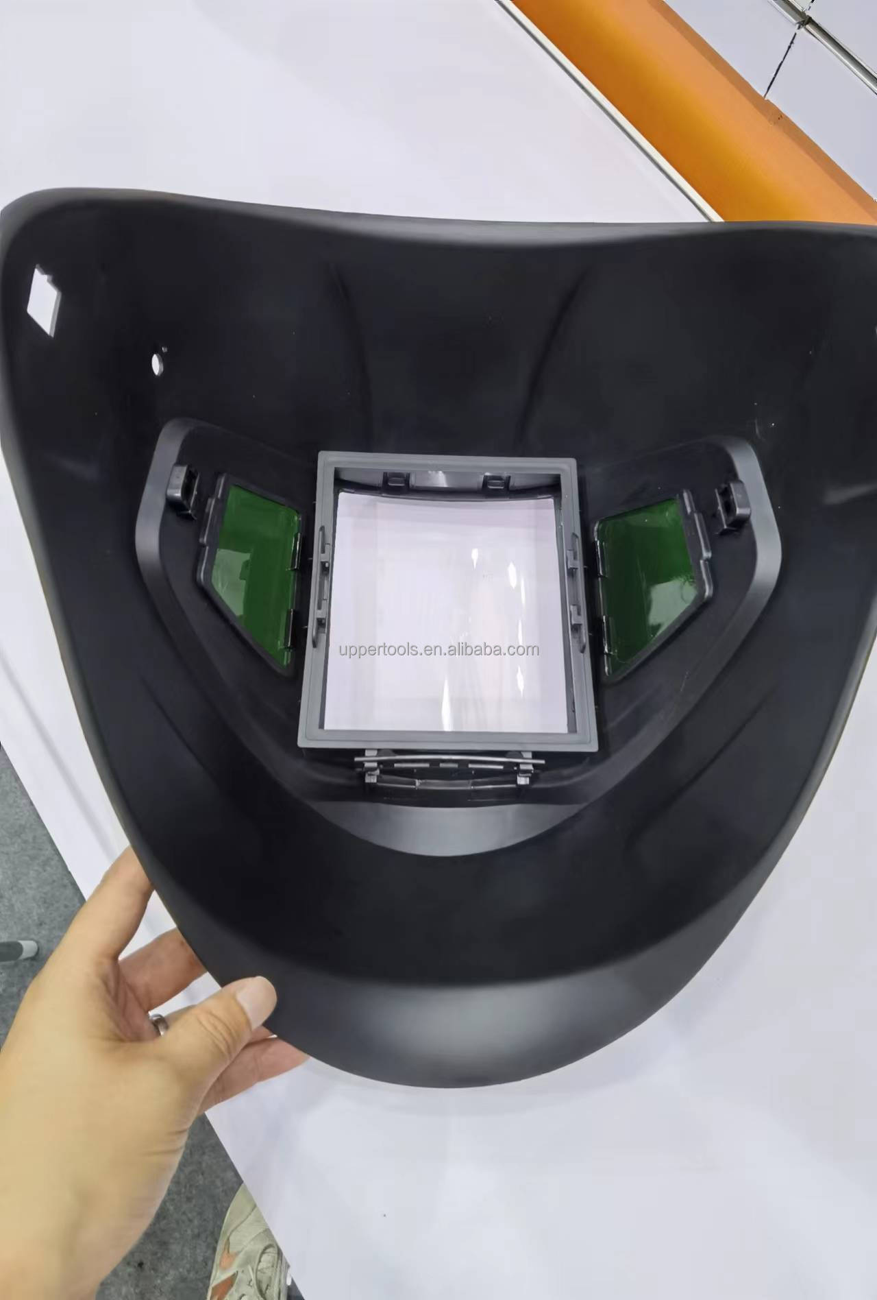 Auto Darkening Welding Helmet with Welding Torch and Lightweight Hemispherical 4C Lens