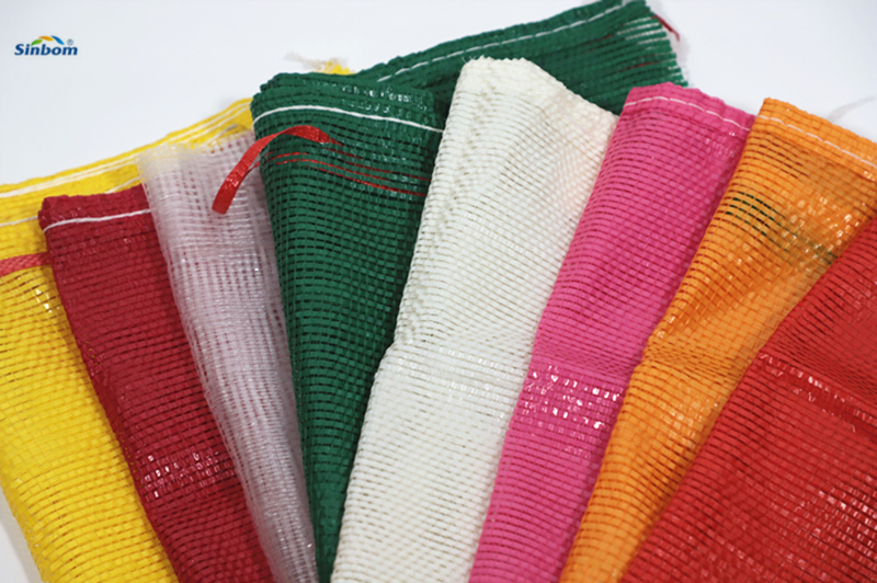 70-140gsm Red Yellow Poly Onion Mesh Net Bags for Agricultural 40*60 cm Function Packing
