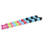 Colorful Cast Iron Fitness Dumbbell , 2kg Hex Dumbbells Portable