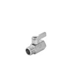Full Bore Valve Stainless Steel Handle Female Male Threaded Manual Mini Ball