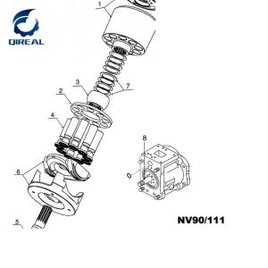 Wholesale Metal Hydraulic Pump Parts NV45 NV50 NV60 NV64 NV70 NV90 NV111 NV120 NV137 NV172 NV210 NV270 from china suppliers