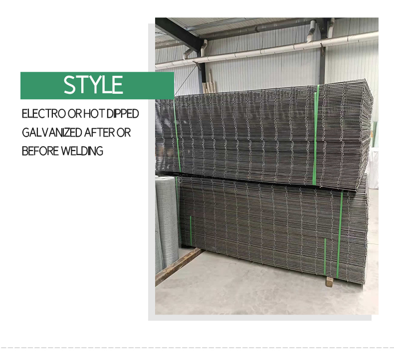 Hot Selling Dipped Galvanized Wire Mesh Panel Welded Galvanized Wire Mesh Fence Pan