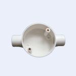 Circular UPVC Pvc Terminal Box LSZH BS Standard 65mm Diameter White Black