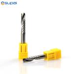 Single Flute Carbide End Mill Diameter 3.175mm Tungsten Carbide Material