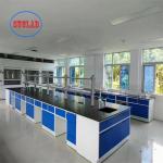 Customizable Chemistry Lab Furniture Modern Powder Coated Tables Integrated