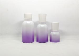 Wholesale 40ml 80ml 120ml Glass Lotion Dispenser Bottle Gradient Purple Space Saving Design from china suppliers