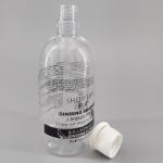 13.53oz400ml Transparent PET Shampoo Bottle Round Clear Shower Gel Toiletries