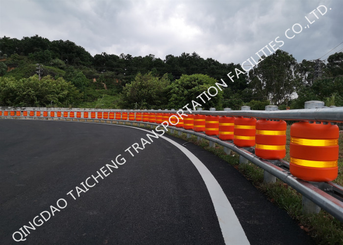 Anti Shock Diameter 370mm Spacing 0.5m Safety Roller Barrier