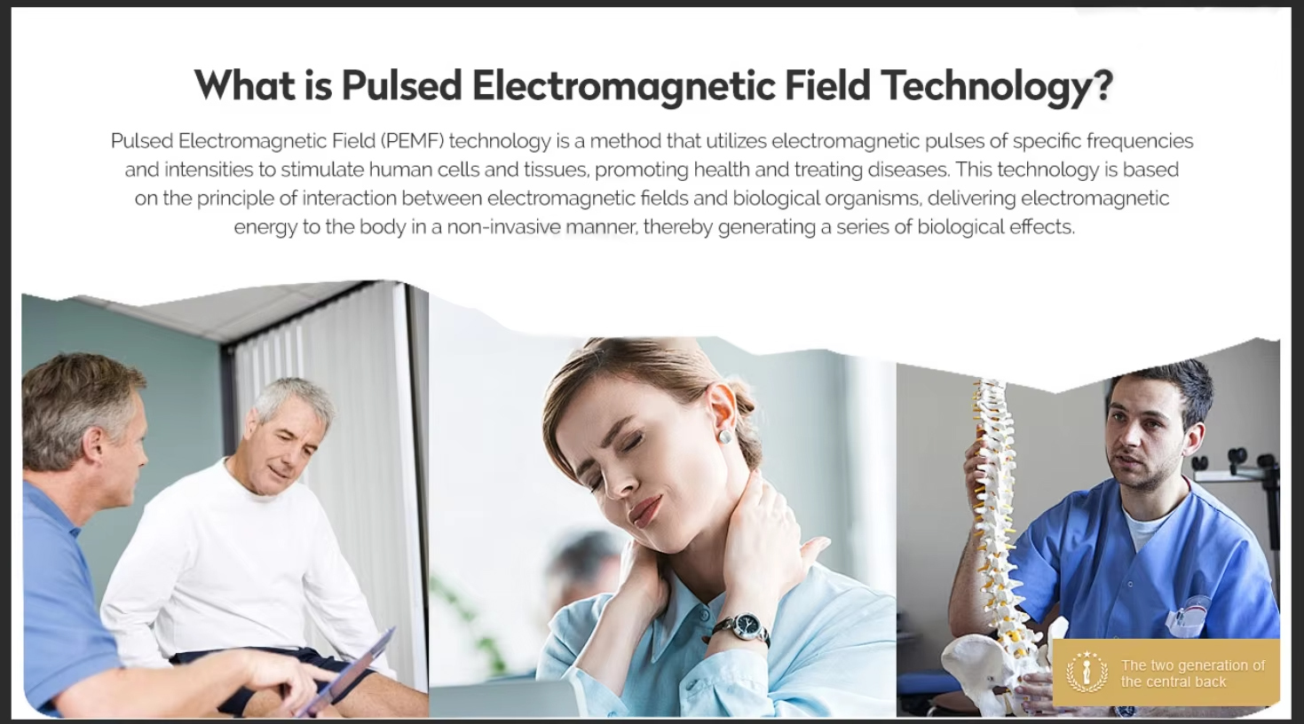 Pulse Electro-Magnetic Field Therapy for Knee Brace PMST Therapy Devices