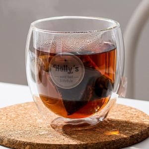 Wholesale 430ml Double Wall Drinking Glass 15oz Mouth Blown Borosilicate Glass Coffee Cups from china suppliers