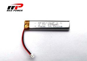Wholesale Bluetooth 451152 1C 230mAh 3.7V Lithium Polymer Battery from china suppliers