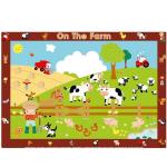 Disposable 12X18" 0.05mm Plastic Table Topper Waterproof Cartoon Alphabet Design