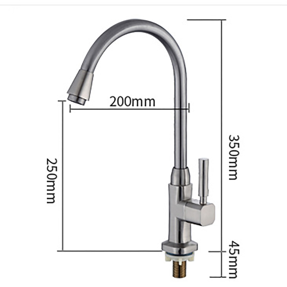 School Bathroom Faucet Accessory Type Zinc Alloy Hot And Cold Single Handle Kitchen Faucet