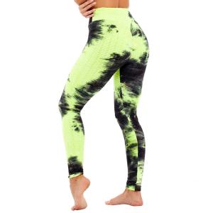 Wholesale Women's Tie-Dye High Waist Hip Lift Yoga Scrunch Butt Leggings from china suppliers