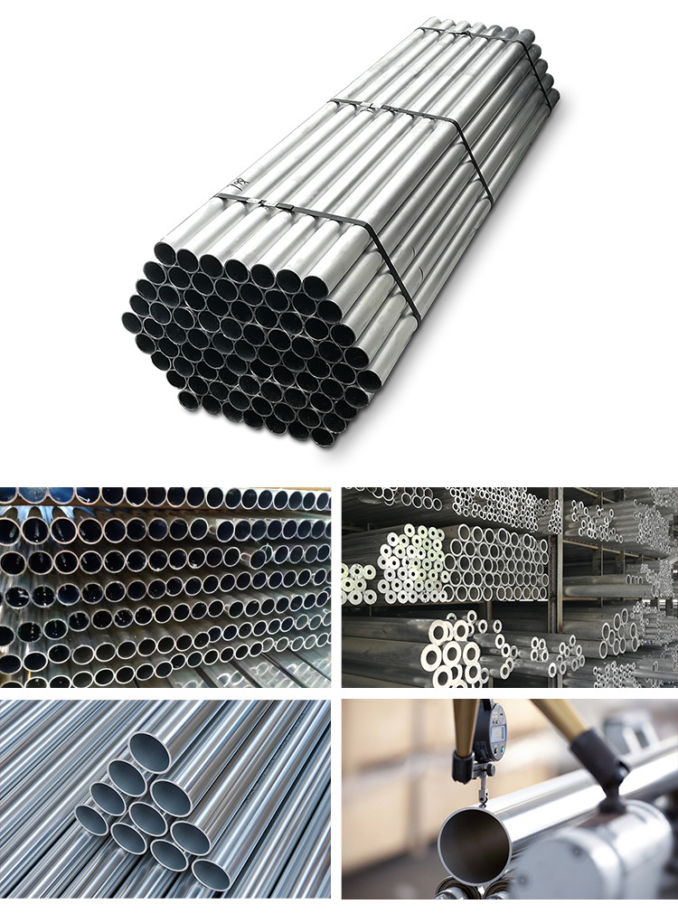 5083 6063 T6 Seamless Aluminum Pipe Alloys Round Mill Finished With ANSI C80.5