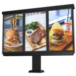 43" - 65" Outdoor Drive Thru Menu Boards 3000cd/M2 4k Advertising Digital