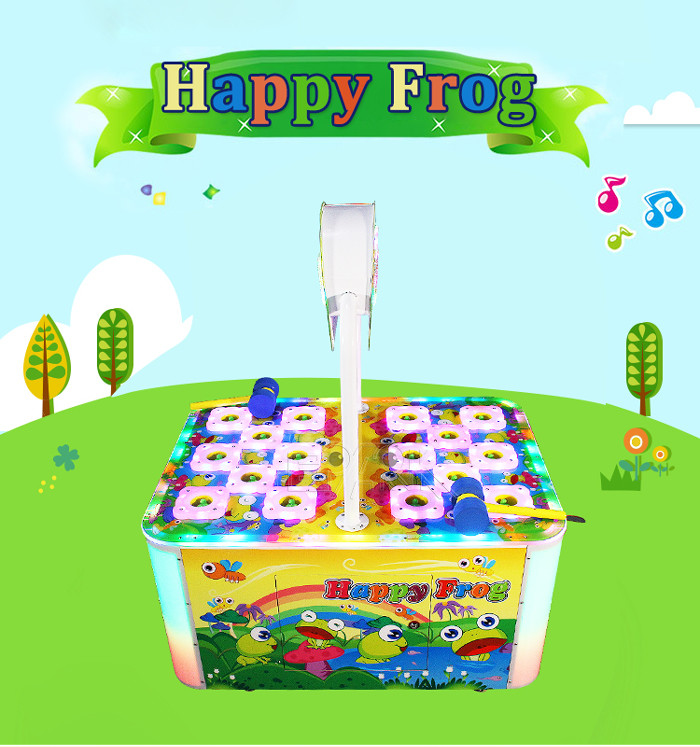 Kids Redemption Ticket Hit Frog Coin Operated Arcade Machines 2 Players