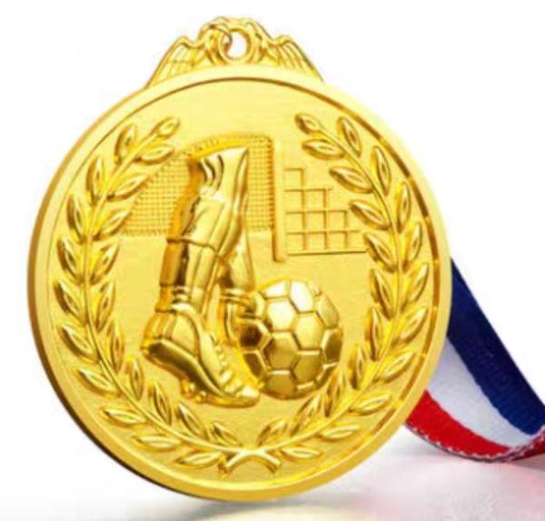 2D 3D Gold Silver Copper Football Metal Crafts for Sports Theme Custom Medals of
