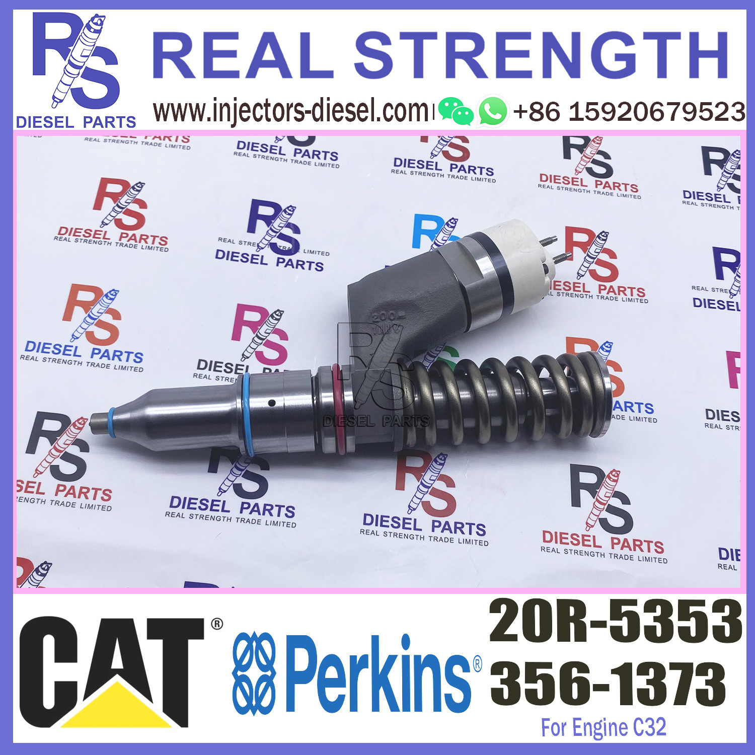 Diesel Fuel Injector CA3561373 356-1373 3561373 20R5353 20R-5353 For Caterpillar C32 Engine