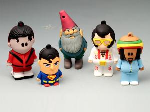 Wholesale 2.0 3D Cartoon Soft PVC USB flash Drive Customized PVC Cartoon Keychain USB Disk 2GB/4GB/8GB from china suppliers