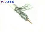 Rg6u Quad Shield 75 Ohm Coaxial Cable Double AL Braid CATV Cable 120dB