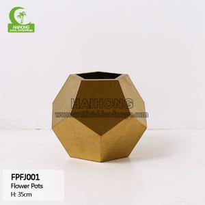 Wholesale Indoor Outdoor Mental H30cm Round Plant Pot Artificial Plant Accessories from china suppliers
