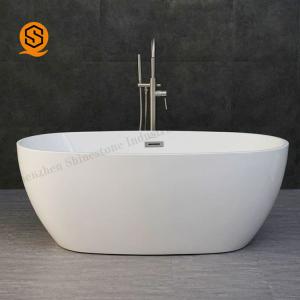 Wholesale CE Artificial Stone Bathtub Oval Stand Alone Bathtub For Hotel from china suppliers