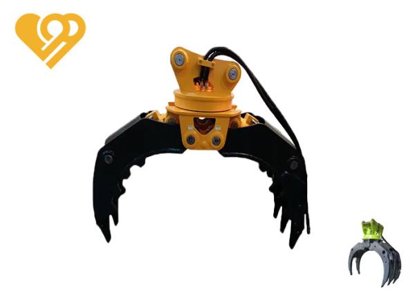 Heavy Equipment Hydraulic Attachment Q345B Alloy Steel Grapple Buckets for