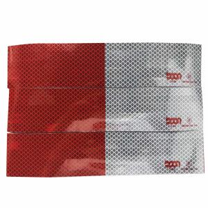 Wholesale Red And White Retro Reflective Markings PVC Adhesive For Truck Vehicle from china suppliers