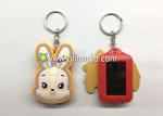 Cartoon dog cat pet shape keychain custom with card holder photo frame design