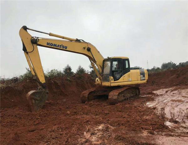 komatsu used condition pc200-7 excavator with chain/ japan 20ton excavator with