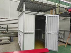 Wholesale Ventilate Precast Corrugated Prefab Steel Box For Temporary Storage Goods Color Customizable from china suppliers