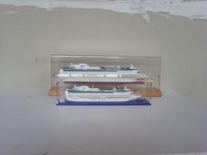 Wholesale Hand Painted Wooden Ship Models , Princess of the heyday Cruise Ship Model from china suppliers