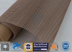 PTFE Coated Fiberglass Mesh Fabric Brown 4X4MM Paper Industry Conveyor Belt 260℃