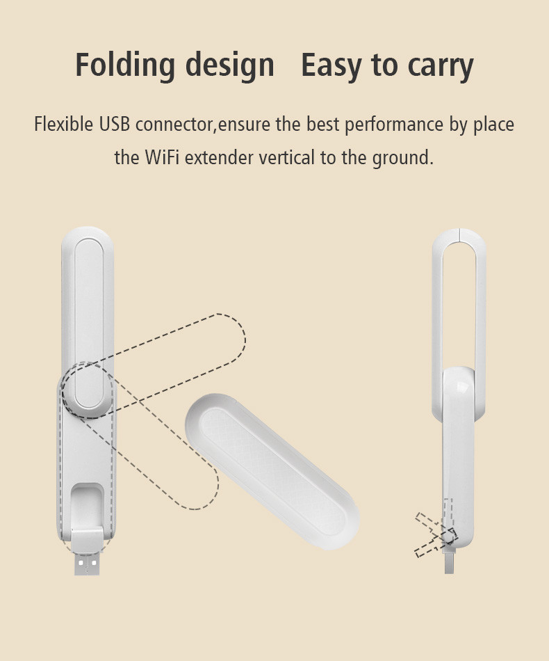 ROHS USB WiFi Range Extender 2.4GHz Home Wireless Signal Booster