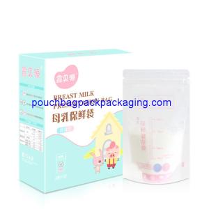 Wholesale Thermal sensor Breast Milk Storage bag, 100 ml 85 x 150 + 60 mm breast milk storage bag from china suppliers