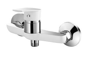 Wholesale All Pressure Single Lever Shower Mixer Faucet Half Chrome Half White from china suppliers
