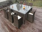 Rattan Conservatory Furniture , Bistro / Kitchen Dining Table Set