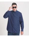 Stylish Cotton Casual Shirts for Men Custom Grand Flower Designs Curved Hem Long