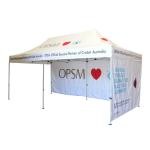 Outdoor Portable Trade Show Canopy Tent Black Coated Iron Frame For Businss