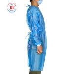 Ce Non Woven Disposable Gowns Blue Pe Coated Non Medical Waterproof